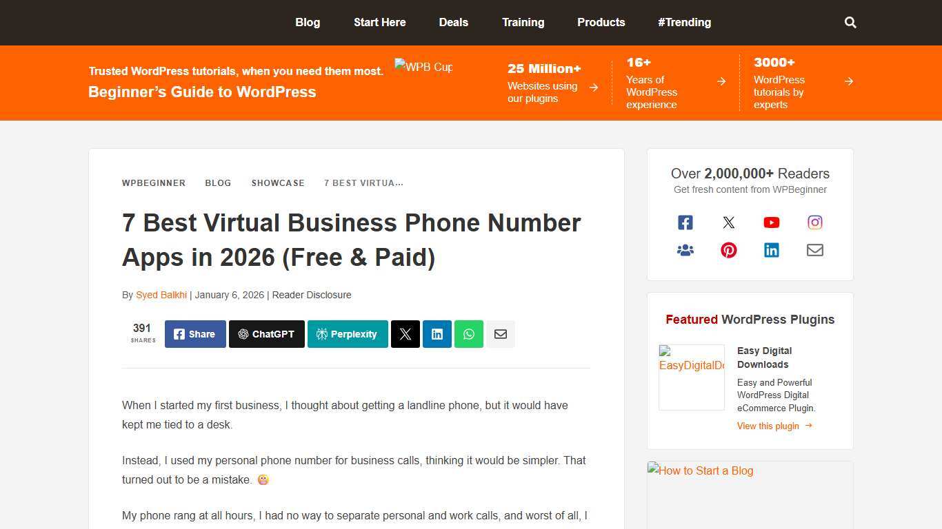 7 Best Virtual Business Phone Number Apps in 2026 (w/ Free Options)